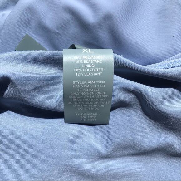 Antonio Melani NWT Sky Blue High Waist Full Coverage Bikini Bottoms Extra Large - Picture 7 of 11